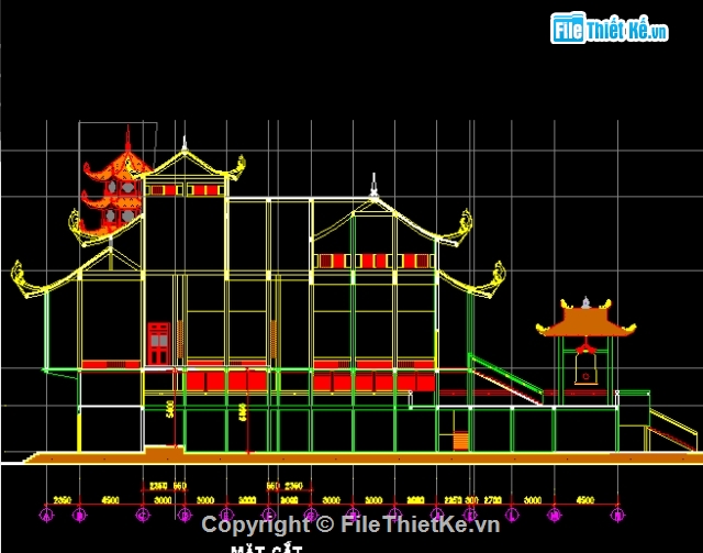 thiết kế chùa,bản thiết kế chùa vua,bản vẽ thiết kế chùa,thiết kế chùa miếu,thiết kế đình chùa